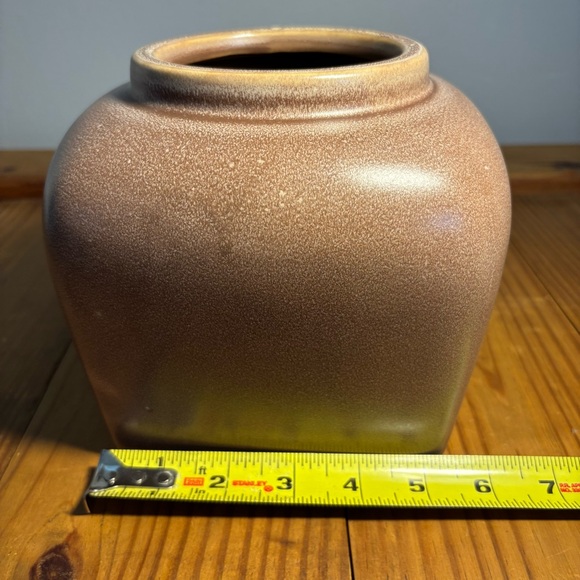 Threshold Studio McGee Stoneware Square Vase Light Brown Modern Home Decor New - Picture 6 of 8